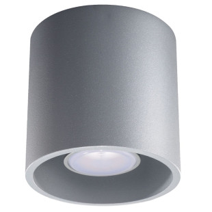 Lampa spot tuba Orbis 10cm szara Sollux - Oświetlenie LED