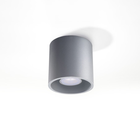 Lampa spot tuba Orbis 10cm szara Sollux - Oświetlenie LED
