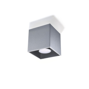 Lampa spot kwadratowa szara Sollux Quad | Oświetlenie LED