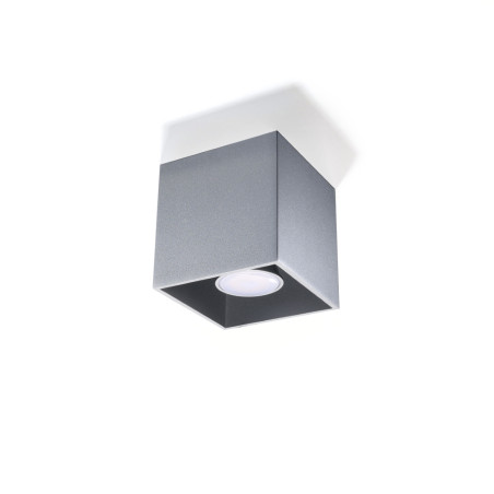 Lampa spot kwadratowa szara Sollux Quad | Oświetlenie LED