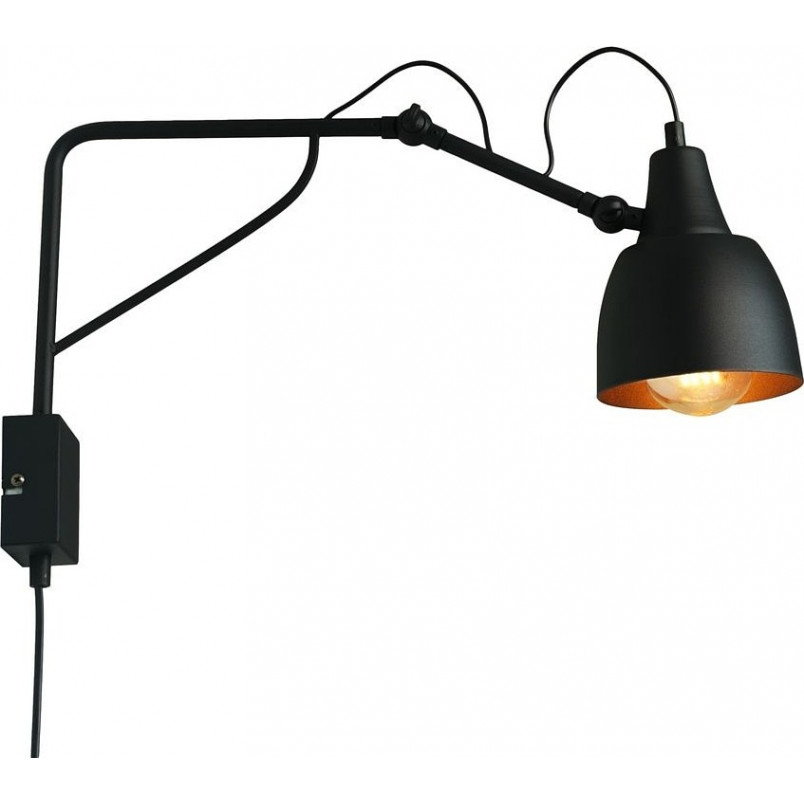 Kinkiet industrialny Aldex Soho Small czarny - Loftowy design