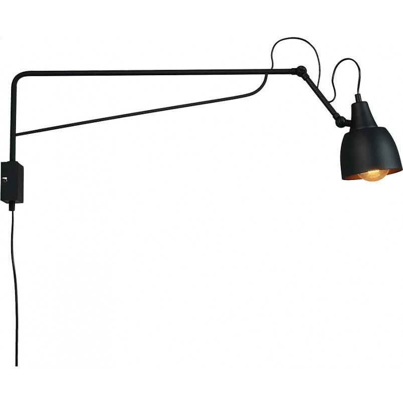Kinkiet Industrialny Soho Big Czarny Aldex | Loftowy Design