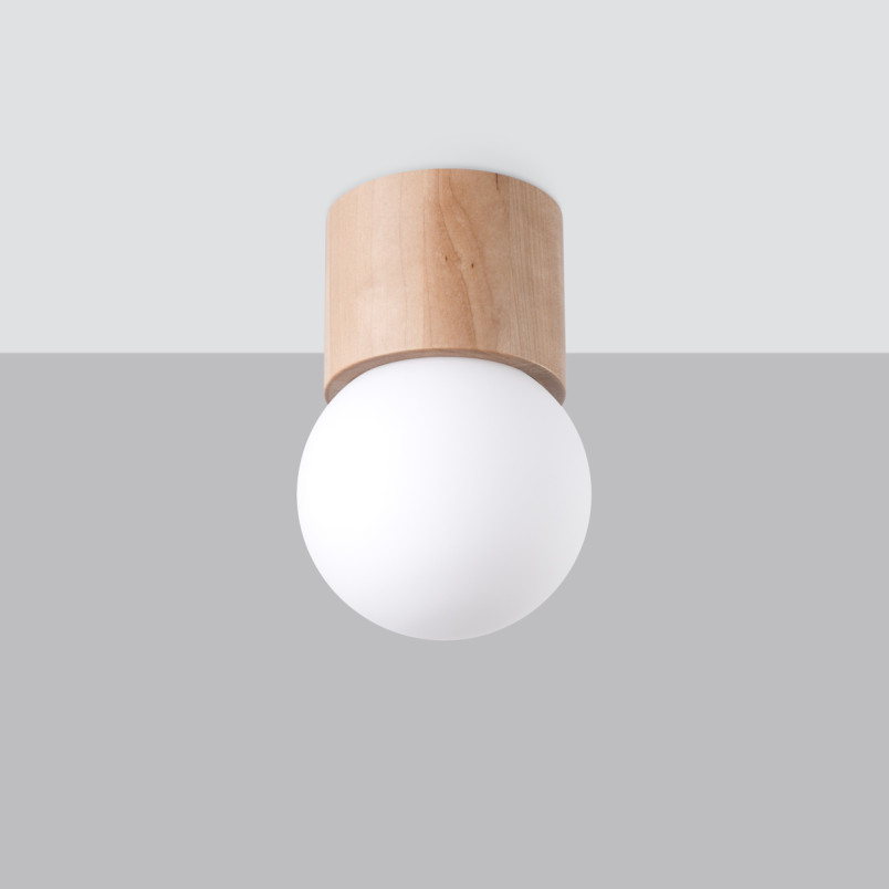 Plafon drewniany Sollux Boomo 8cm - Skandynawski Design