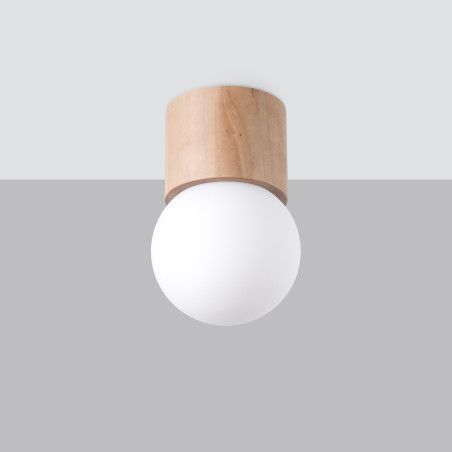 Plafon drewniany Sollux Boomo 8cm - Skandynawski Design