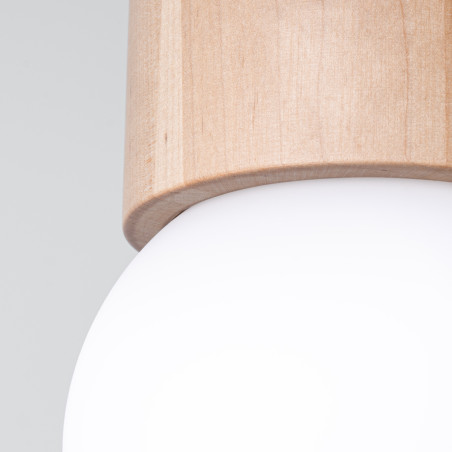 Plafon drewniany Sollux Boomo 8cm - Skandynawski Design