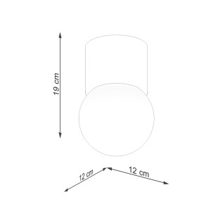 Plafon drewniany Sollux Boomo 8cm - Skandynawski Design