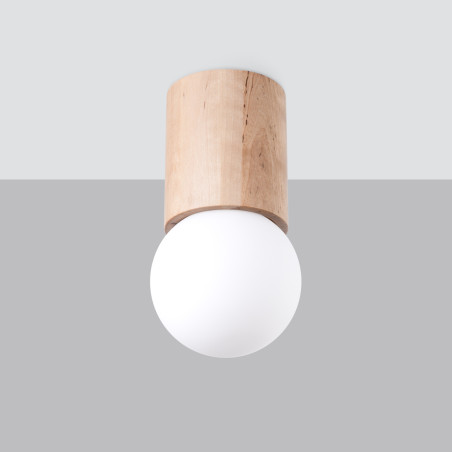 Plafon szklana kula Boomo 12cm biały Sollux | Skandynawski design
