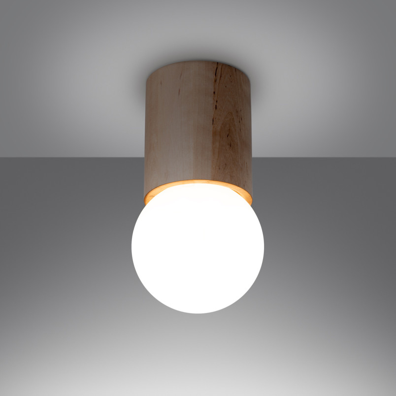 Plafon szklana kula Boomo 12cm biały Sollux | Skandynawski design