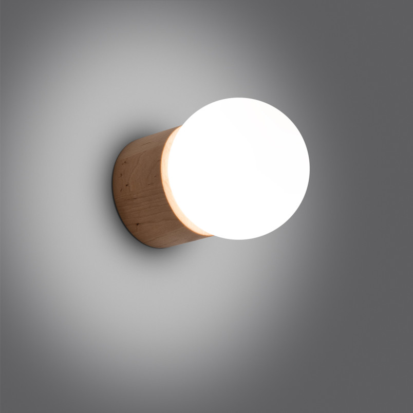 Kinkiet drewniany Sollux Boomo - Skandynawski Design