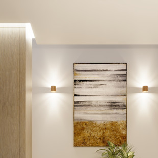Lampa spot tuba Orbis 10cm złota Sollux - Elegancki design
