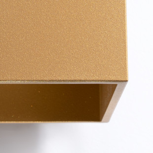 Kinkiet ścienny złoty Quad 10cm Sollux - Oświetlenie