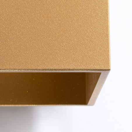 Kinkiet ścienny złoty Quad 10cm Sollux - Oświetlenie