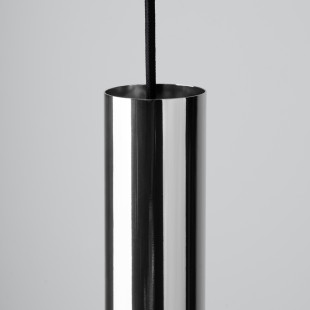 Lampa wisząca tuba Lagos 8cm chrom Sollux - Sklep z lampami