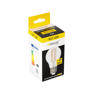 Żarówka LED E27 3000K Sollux 7W - Ciepłe Światło | Sklep Sollux