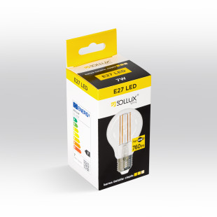 Żarówka LED E27 3000K Sollux 7W - Ciepłe Światło | Sklep Sollux