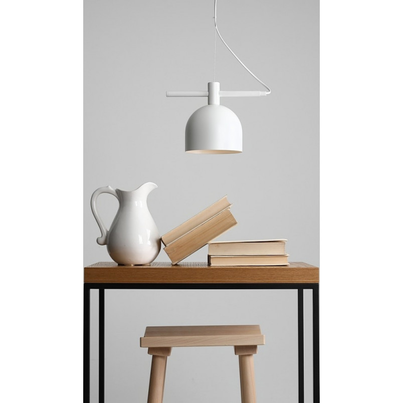 Lampa wisząca skandynawska Beryl biała | Aldex