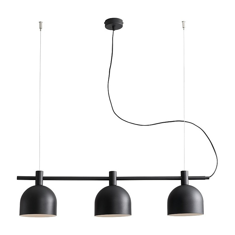 Lampa wisząca Beryl III czarna | Skandynawska lampa Aldex