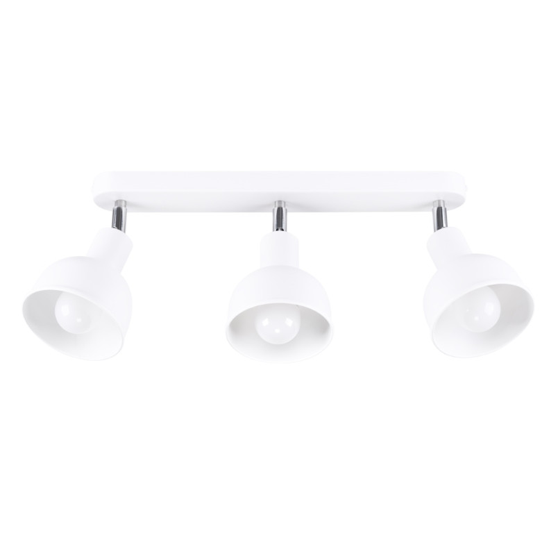 Reflektor sufitowy 3-punktowy Elba biały Sollux - Loftowa lampa