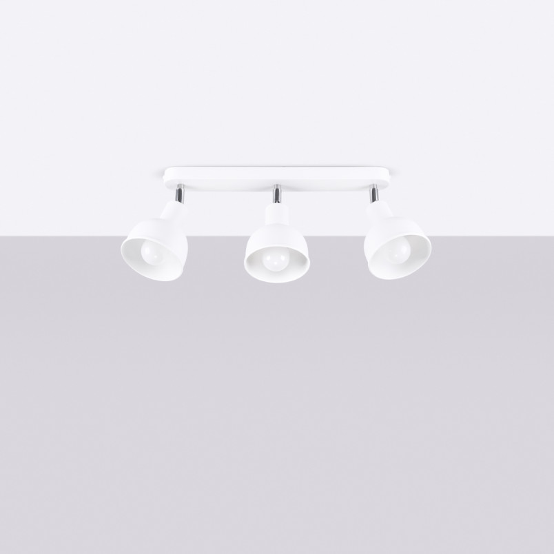 Reflektor sufitowy 3-punktowy Elba biały Sollux - Loftowa lampa