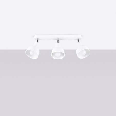 Reflektor sufitowy 3-punktowy Elba biały Sollux - Loftowa lampa