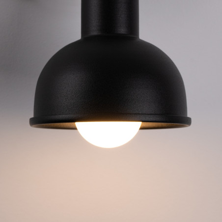 Kinkiet Loft Elba Czarny Sollux | Regulowany, Metalowy
