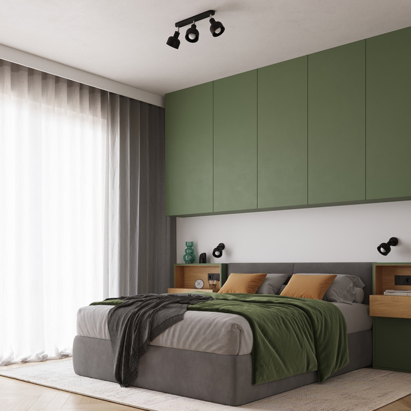 Kinkiet Loft Elba Czarny Sollux | Regulowany, Metalowy