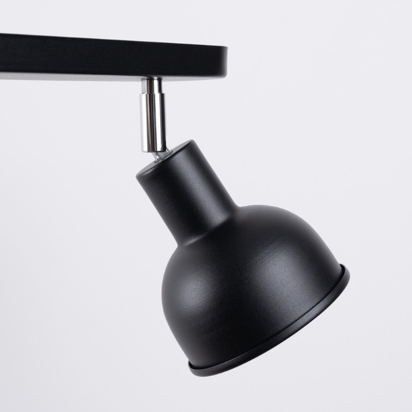 Reflektor sufitowy 2 punktowy Elba czarny - Sollux | Loftowa lampa