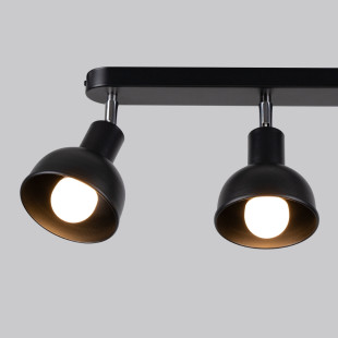 Reflektor sufitowy 3 punktowy Elba czarny - Sollux | Loft