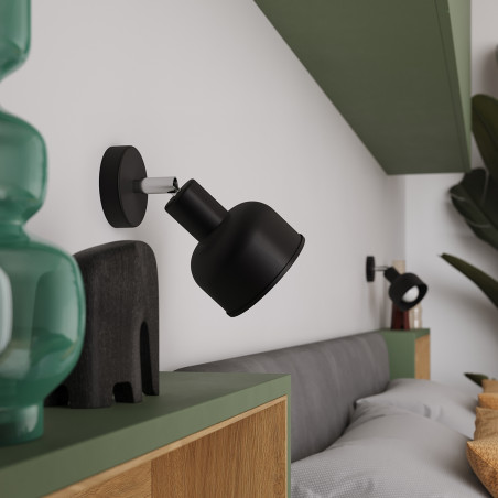 Reflektor sufitowy 3 punktowy Elba czarny - Sollux | Loft