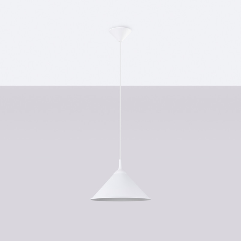 Lampa wisząca Zuma - biały stożek Sollux | Sklep Sollux