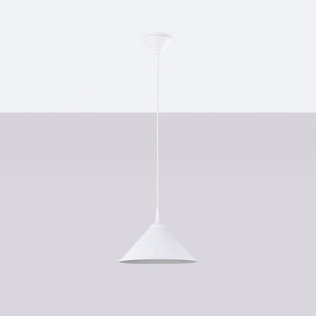 Lampa wisząca Zuma - biały stożek Sollux | Sklep Sollux