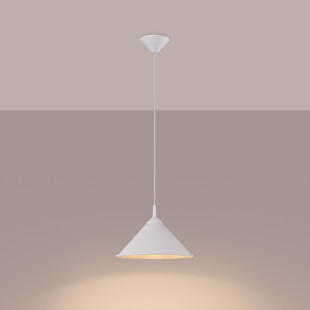 Lampa wisząca Zuma - biały stożek Sollux | Sklep Sollux