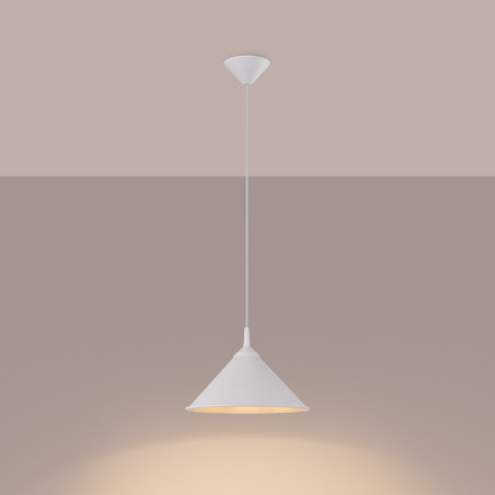 Lampa wisząca Zuma - biały stożek Sollux | Sklep Sollux