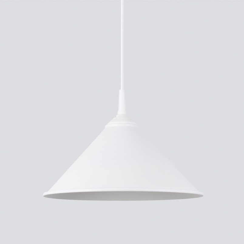 Lampa wisząca Zuma - biały stożek Sollux | Sklep Sollux