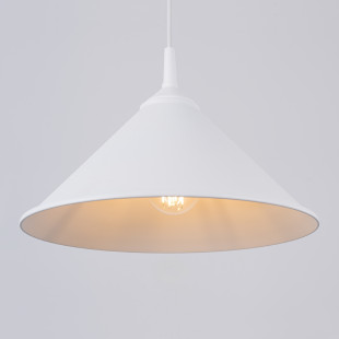 Lampa wisząca Zuma - biały stożek Sollux | Sklep Sollux