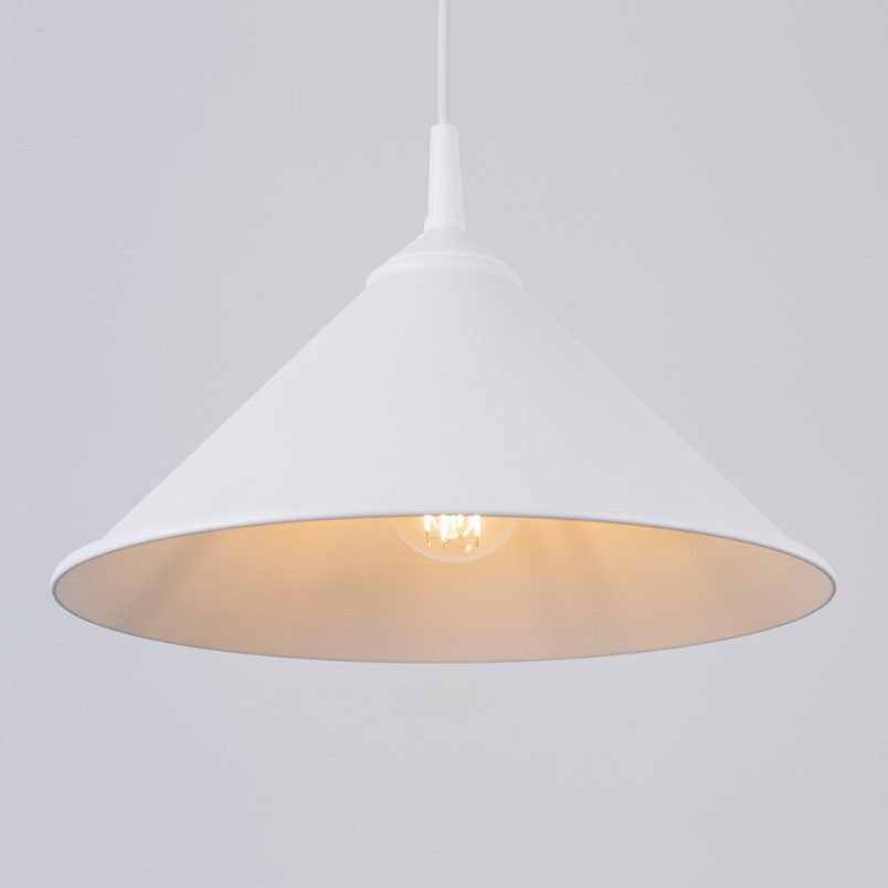Lampa wisząca Zuma - biały stożek Sollux | Sklep Sollux