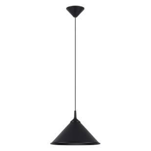 Lampa wisząca Zuma czarna - Sollux | Loftowa, metalowa
