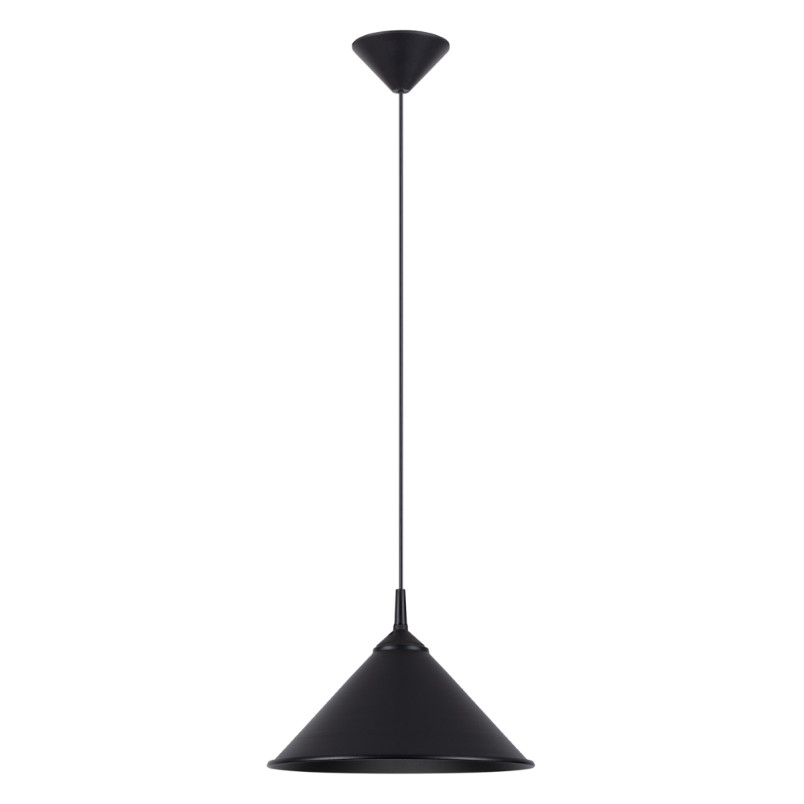 Lampa wisząca Zuma czarna - Sollux | Loftowa, metalowa