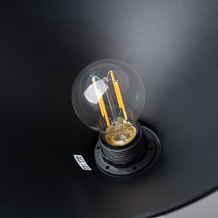 Lampa wisząca Zuma czarna - Sollux | Loftowa, metalowa