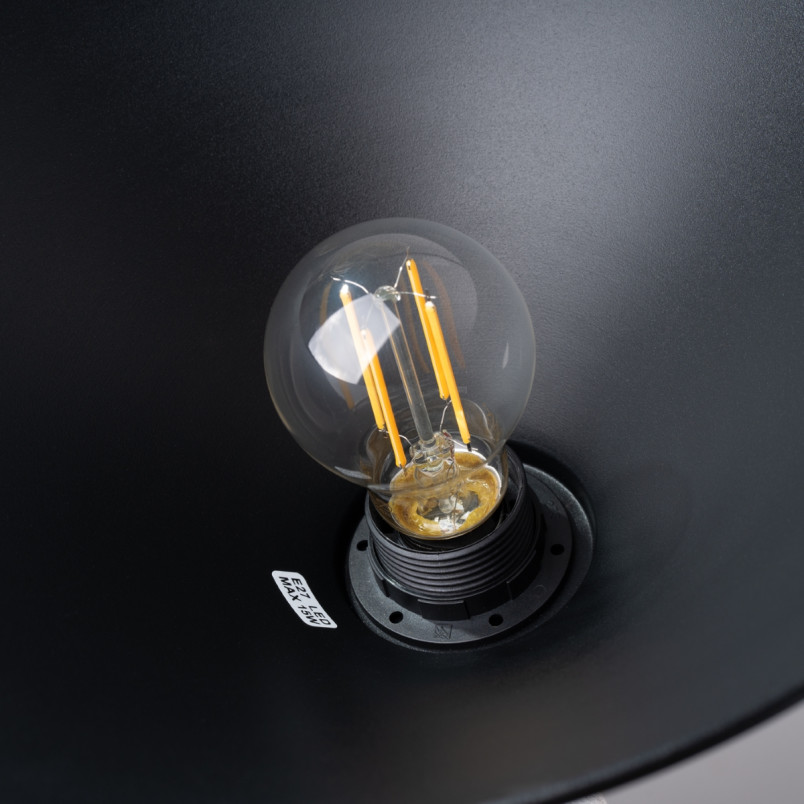 Lampa wisząca Zuma czarna - Sollux | Loftowa, metalowa