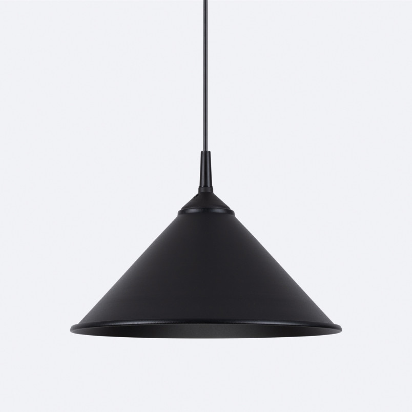 Lampa wisząca Zuma czarna - Sollux | Loftowa, metalowa