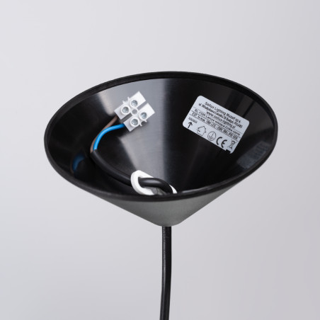 Lampa wisząca Zuma czarna - Sollux | Loftowa, metalowa