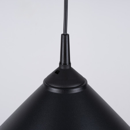 Lampa wisząca Zuma czarna - Sollux | Loftowa, metalowa