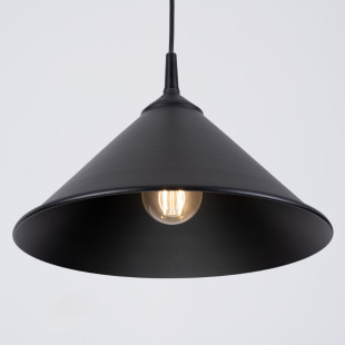 Lampa wisząca Zuma czarna - Sollux | Loftowa, metalowa