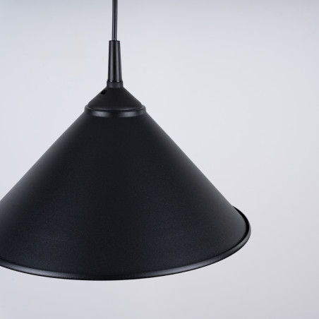 Lampa wisząca Zuma czarna - Sollux | Loftowa, metalowa