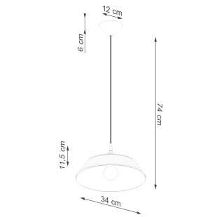 Lampa wisząca loft Frika Sollux | Nowoczesny design