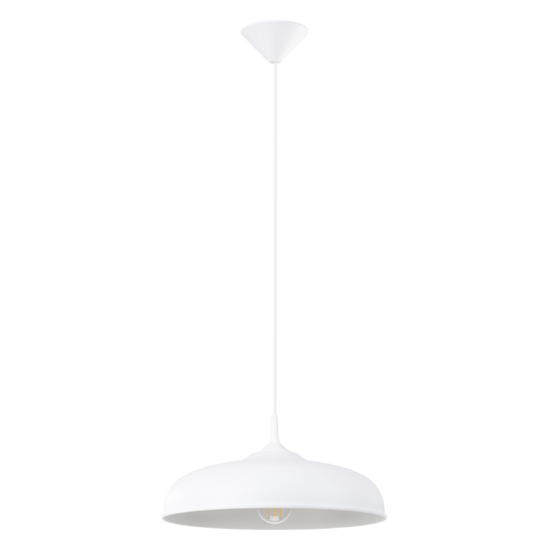Lampa wisząca loft biała Sollux Gina 38cm - Sklep Sollux