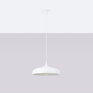 Lampa wisząca loft biała Sollux Gina 38cm - Sklep Sollux