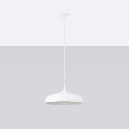 Lampa wisząca loft biała Sollux Gina 38cm - Sklep Sollux