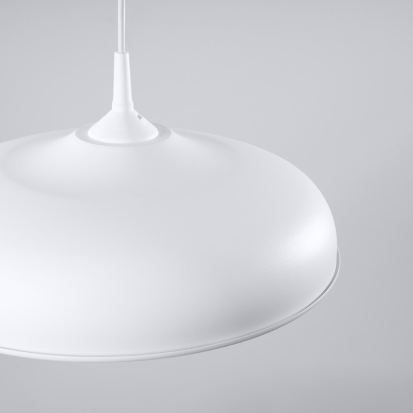 Lampa wisząca loft biała Sollux Gina 38cm - Sklep Sollux